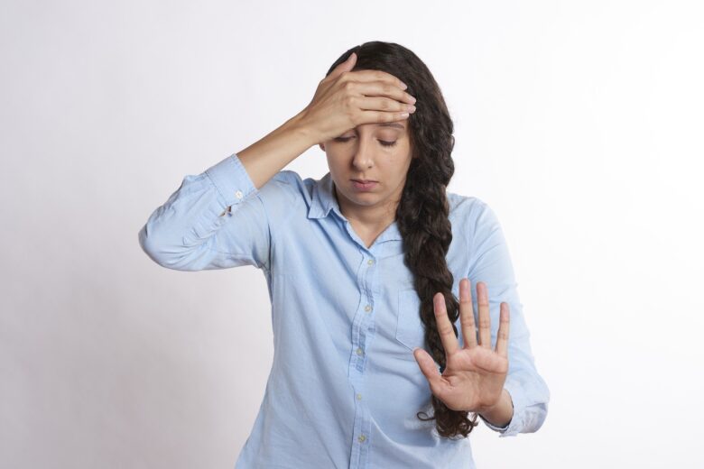 woman overwhelmed