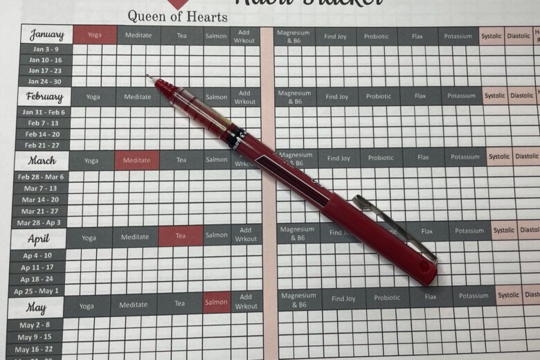 habit tracker queen of hearts